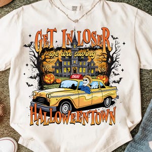 Halloween png, Spooky Season png, Halloween pumpkin png, Retro Halloween, Funny Halloween png, Fall png, Get in Loser, Vintage Halloween png