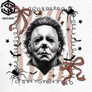 Halloween Coquette Horror Movie Png, Preppy Halloween png, Horror Movie Png, Scary Movie Png, Halloween Trendy Png, Horror Killer Png