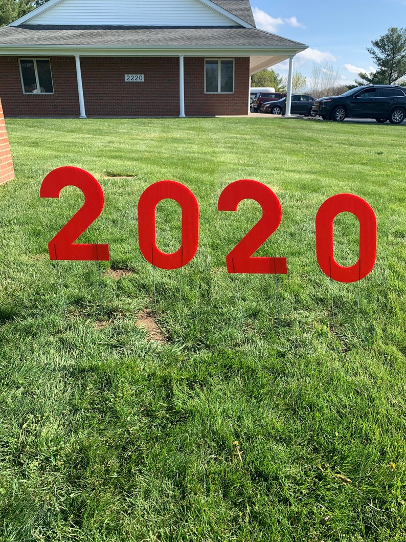 2020 Lawn Letters Graduation Large Yard Sign Custom School Etsy