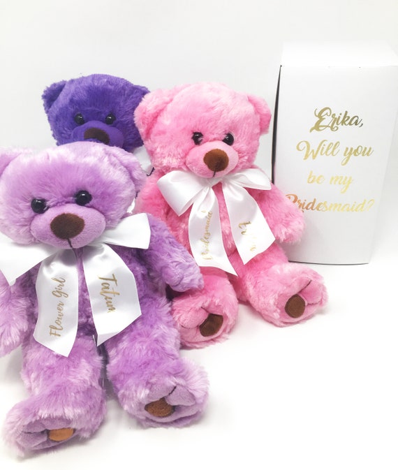 flower girl proposal teddy