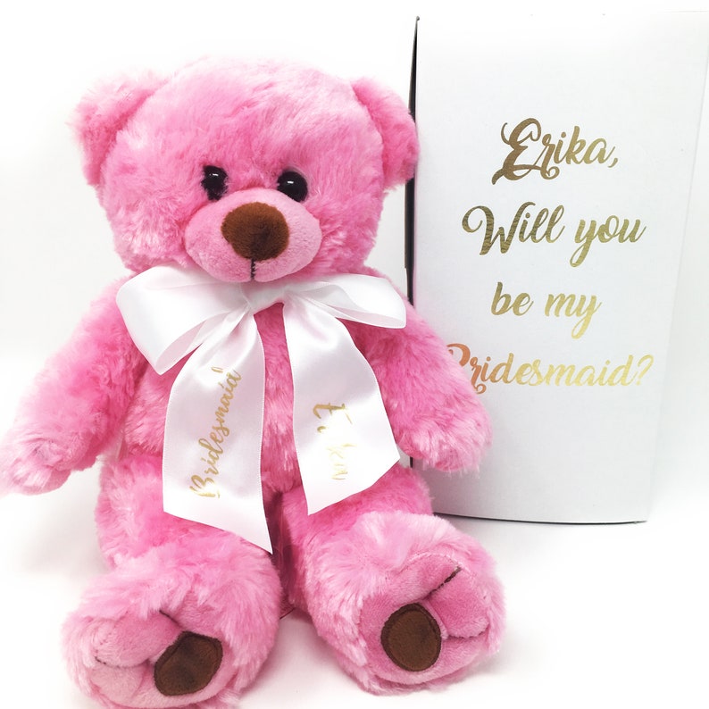 flower girl proposal teddy