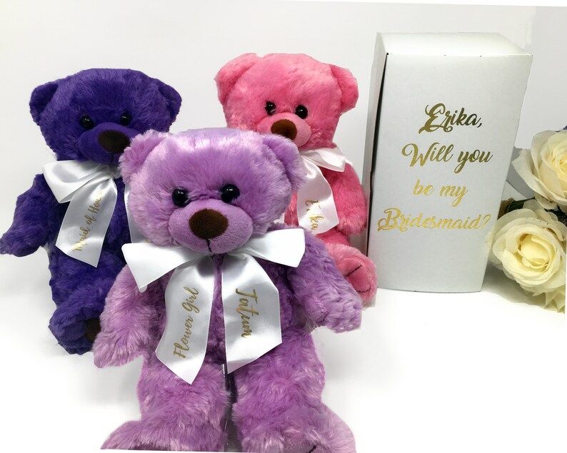 flower girl proposal teddy