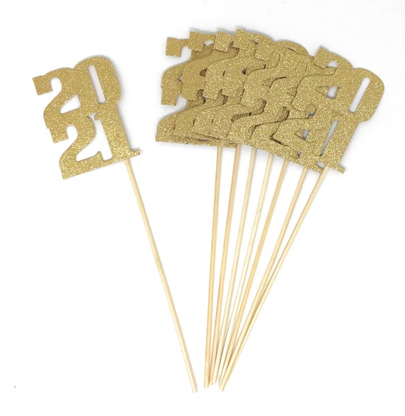 8 Pack Of 2021 Centerpiece Sticks Double Sided Class Of Etsy