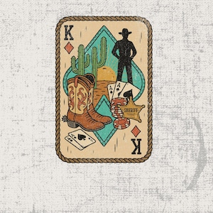 PNG a sublimazione da cowboy d'epoca, clipart western, design di carte da gioco, grafica del deserto, distintivo dello sceriffo, stivali e cactus, texture usurata