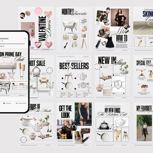 LTK Instagram Editable Canva Template, Social Media Aesthetic Templates ...