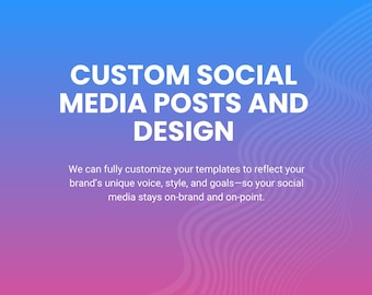 Aangepaste social-mediaposts en -ontwerp