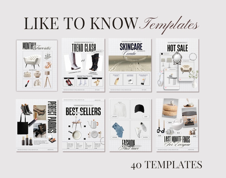 LTK Instagram Editable Canva Template, Social Media Aesthetic Templates ...