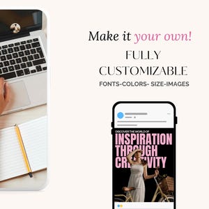 Modern Aesthetic Pink Bold IG Templates, Cool Girl Posts, Personal Brand, Content Creators, Social media manager luxury Instagram templates