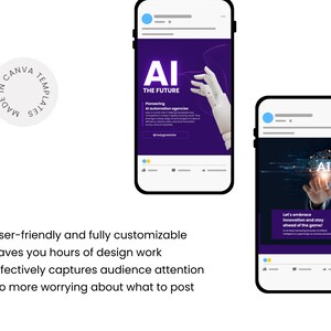 AI Artificial Intelligence Templates| Technology Chatbot Templates | Image Generator and Content Creator Templates | AI Social Media Posts