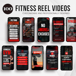 Gimnasio Fitness, Ejercicio, Salud, Culturismo Entrenadores personales, entrenadores de influencers, levantamiento de pesas, videos de Instagram Social Media Reels de entrenamiento