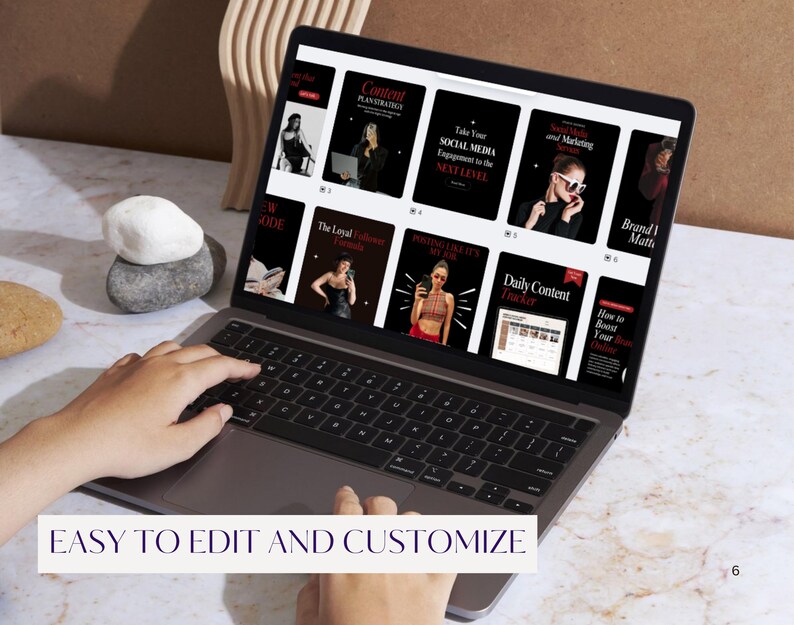Modern Aesthetic Red Black IG Templates, Luxury Posts, Personal Brand, Content Creators, Social media manager Canva Instagram templates