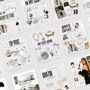 LTK Instagram Editable Canva Template, Social Media Aesthetic Templates ...