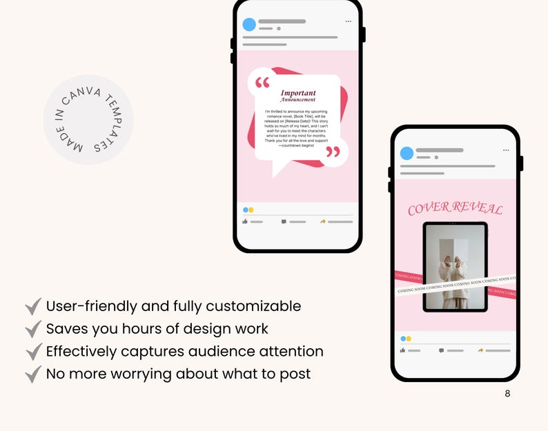 Romance Author Book Launch, Book Promo, Book Release, Writer Instagram, Book marketing, Bookstagram social media post Canva templates