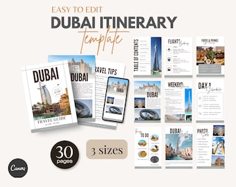 Dubai itinerary travel template, travel plan, travel guide, tourist printable guide, holiday plan, explore dubai, Dubai Tourism, Tour agent