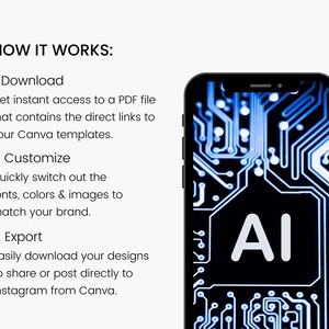 AI Artificial Intelligence Templates| Technology Chatbot Templates | Image Generator and Content Creator Templates | AI Social Media Posts