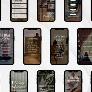 Mental health, Anxiety relief, Stress management, Trauma healing, Wellness coaches phycological therapists Social Media Canva reel templates