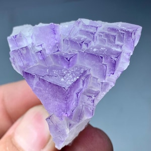 38 Gram Natural Purple Colour Of Cubic Fluorite Specimen From Pakistan