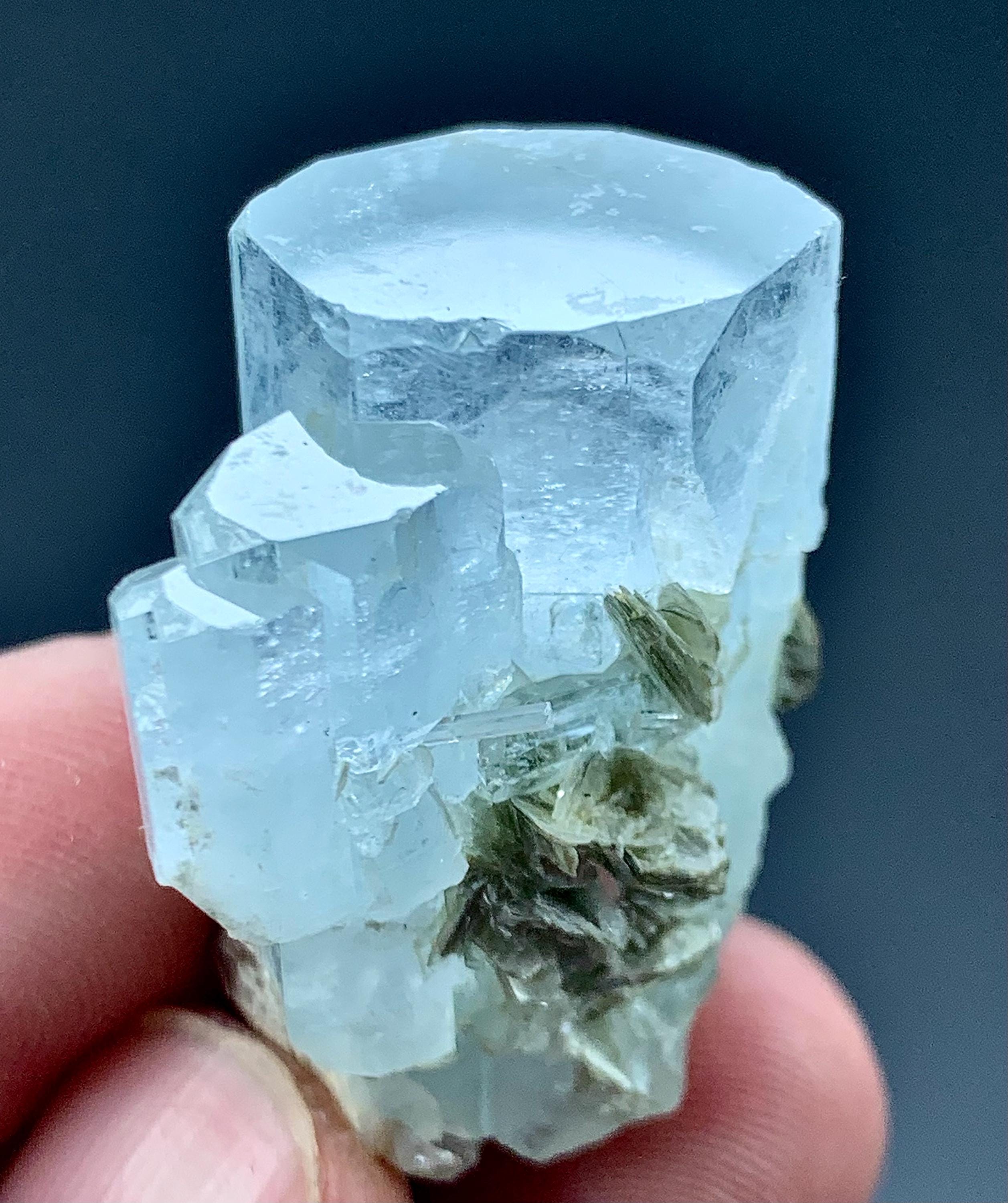 パキスタン ナガール産 エッチングアクアマリン パキスタン産 アクアマリン | 鉱物標本,ハ行,ベリル/緑柱石 | ほたるみ