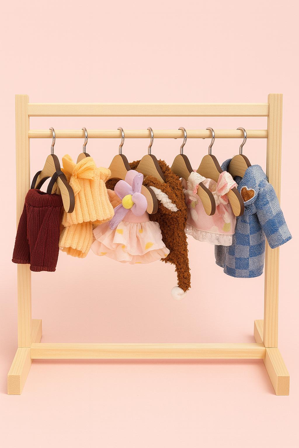 HOT Diy Doll Clothes Hangers Barbie Doll Hanger Doll Clothes Rack