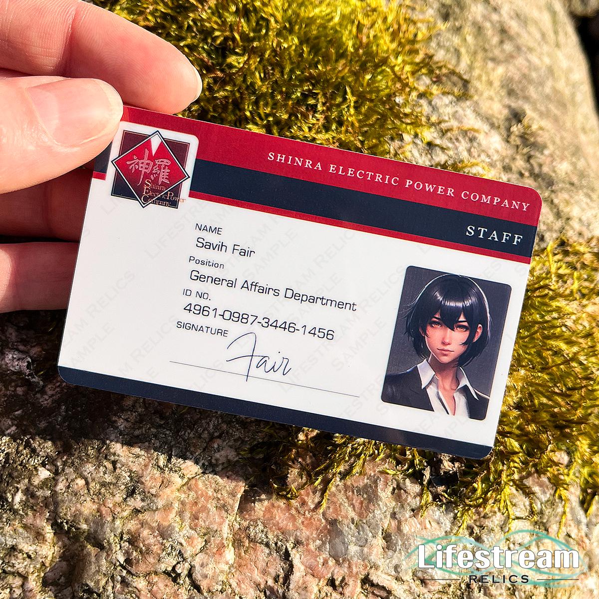 Final Fantasy VII - Personalized Custom Shinra Employee ID Card - Etsy
