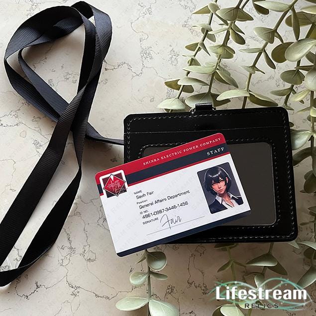 Final Fantasy VII - Personalized Custom Shinra Employee ID Card - Etsy