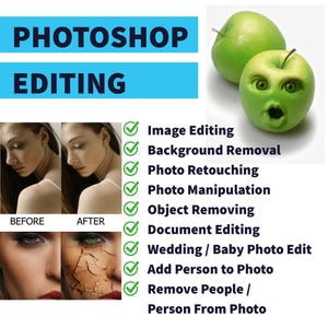 Servicio de edición de fotos personalizadas, servicio de retoque, mejora, coloración, corrección, eliminación de objetos, intercambio de caras, eliminación o cambio de fondo
