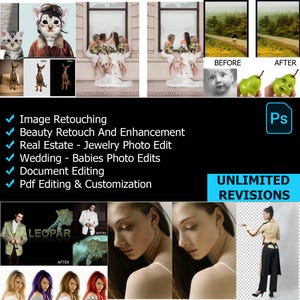 Expert Photoshop Services: Professional Photo Editing, Retouching, Restoration, Manipulation Custom Editing High-Resolution