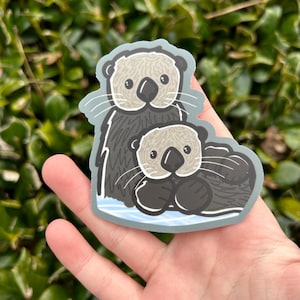 Sea otter sticker - Waterproof!