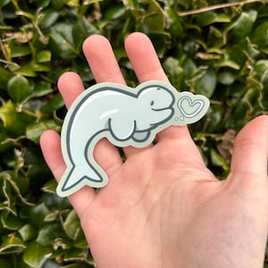 Beluga whale sticker - Waterproof!