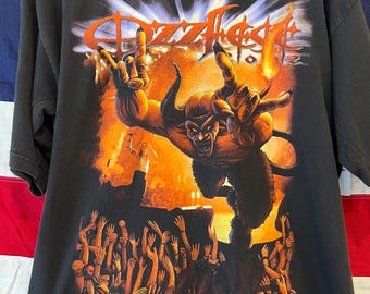 ozzfest 2001 Tシャツ オジー・オズボーン Lサイズ Large Vintage Ozzfest 2001 Metal Festival T-shirt Men's