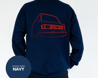 Gift for Camper Classic Car Sweatshirt Retro Sweater Classic Gifts for Men Line Drawing Transporter Bremer T1 Sweater
