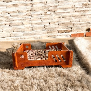 Handmade Plywood Pet Bed: Modern Cat & Small Dog Lounger