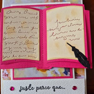 Carte avec marque page aimanté. Pour les lecteurs, à offrir pour une fête,  un anniversaire ou tout simplement lui dire "merci".