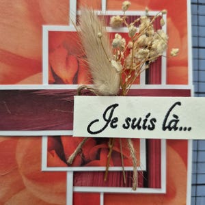 Carte de condoléances thème nature personnalisable