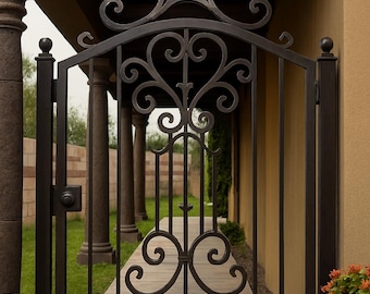 Siena Decorative Iron Gate /  Scrollwork Iron Gate