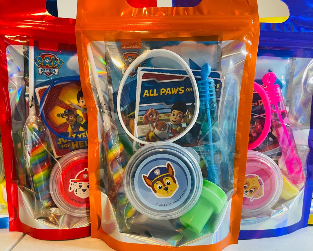 Paw Patrol Party Favor Bag Prefilled Goodie Bag for Kids Birthday — free download