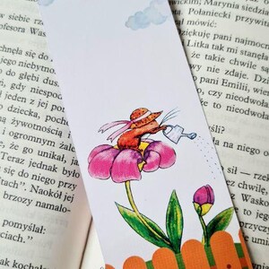 Mała Myszka Ogrodnik Zakładka | Ilustracja | Artykuły papiernicze