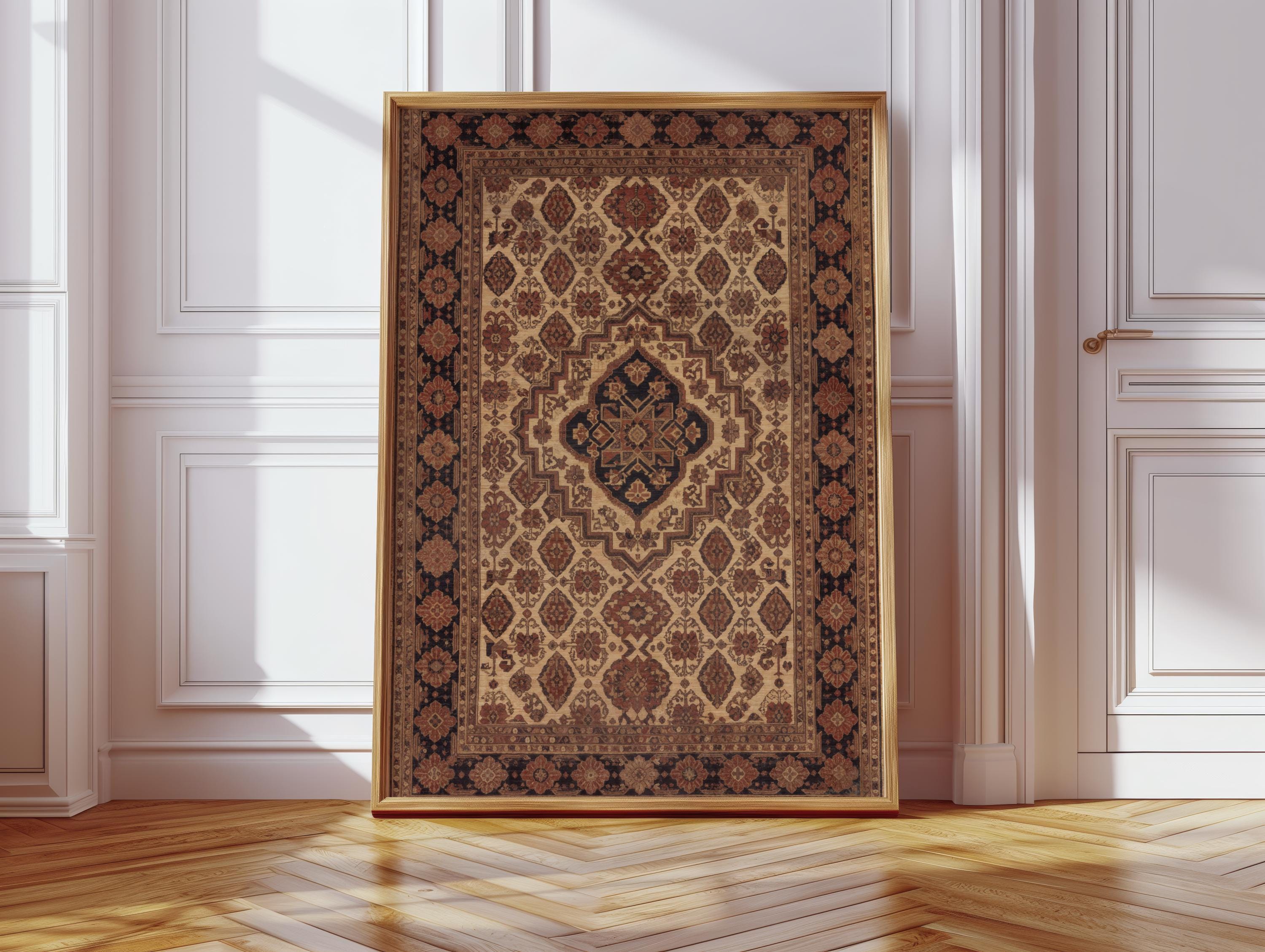 Antique Afghan Rug - Etsy