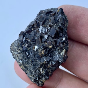 Rare Black Andradite Garnet , 18.1 Grams || Melanite Garnet From Balochistan , Pakistan