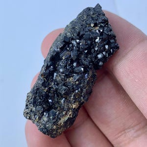 Rare Black Andradite Garnet , 18.4 Grams || Melanite Garnet From Balochistan , Pakistan