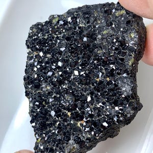 Rare Black Andradite Garnet , 60 Grams || Melanite Garnet From Balochistan , Pakistan