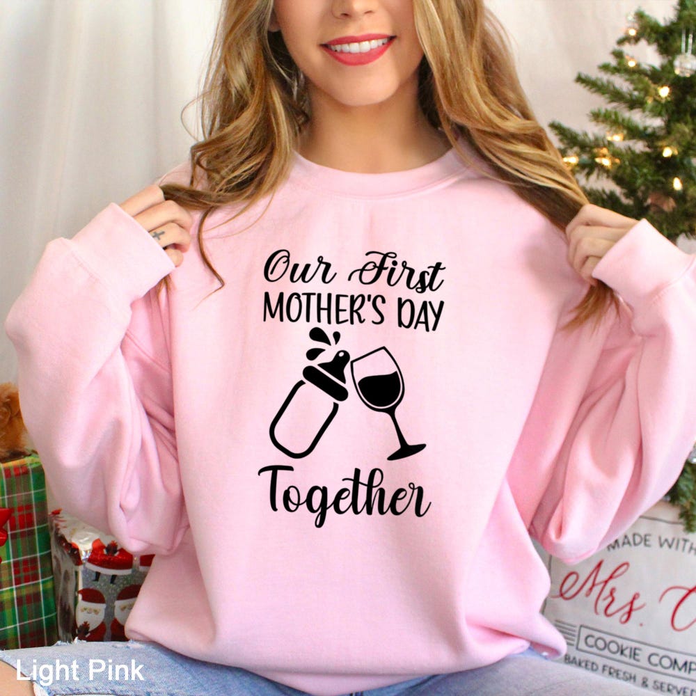 Our First Mother'S Day Sweatshirt, Mothers Day Sweatshirt, Mother'S Day Mommy And Baby, Mother'S Day Gift, Family Matching Crewneck 642551 Moderndaydecors