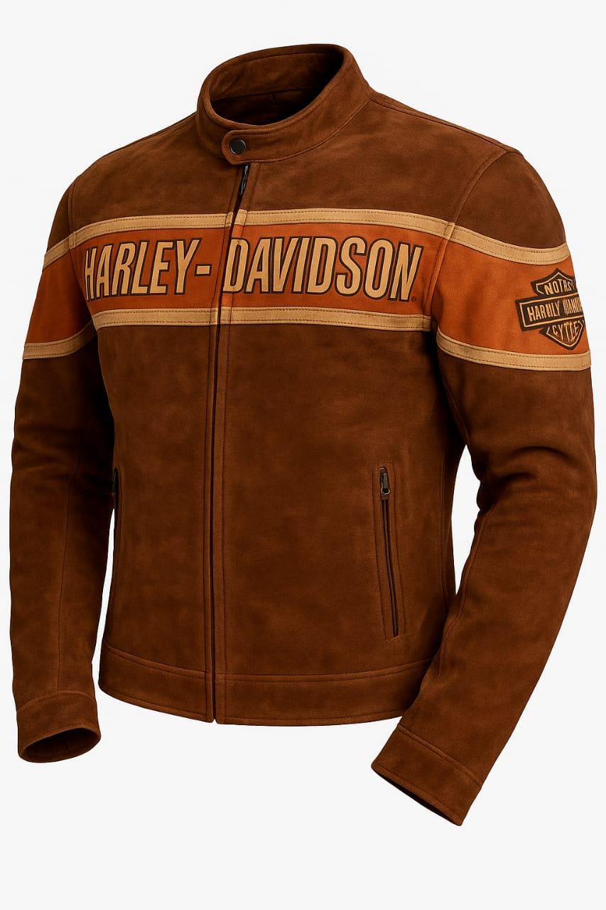 ジャケット・アウター HARLEY DAVIDSON Leather jacket M brown Brown Harley Davidson Leather Jacket - Etsy