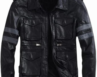 バイオハザード6 レオン・S・ケネディ レザージャケット、ブラック