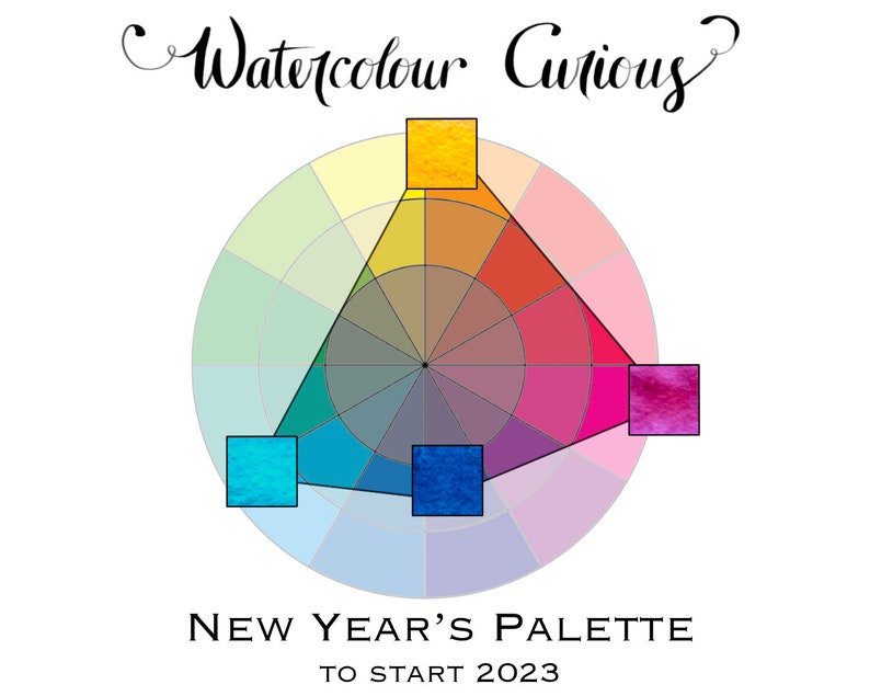 Watercolour Curious: New Year's palette image 1