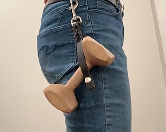 Dog Dumbbell holder, training, leather