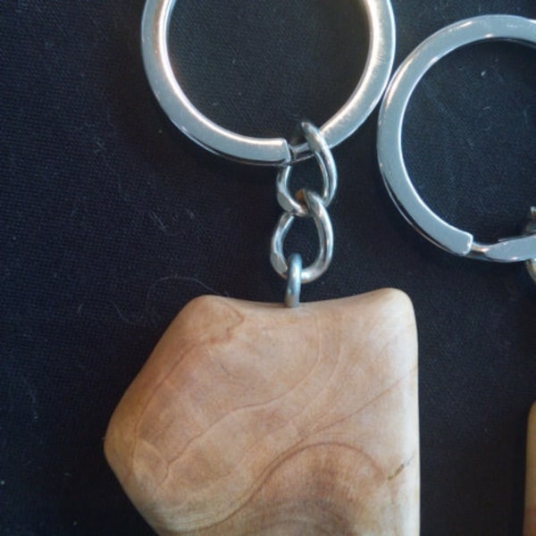 Olive wood keychain, Olivenholz Schlüssel anhanger