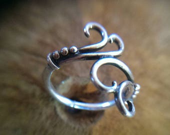 Kharma Ozean Ring 925 karat Silber (Nickelfrei)
