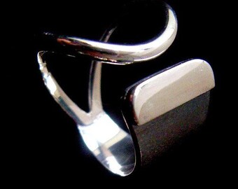 Kharma design Tropf und das Meer sterling Silber Ring