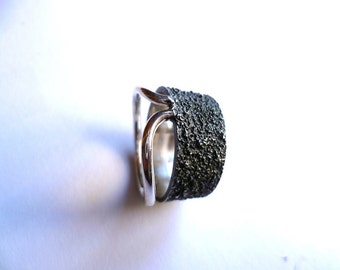 Kharma silver wedding ring